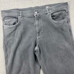 Faherty Stretch Terry 5-Pocket Pants Men 37x31.5 (Actual) Slate Gray Performance